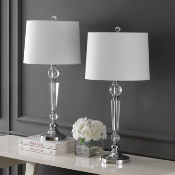 Emma 29.5" Crystal LED Table Lamp - JONATHAN Y